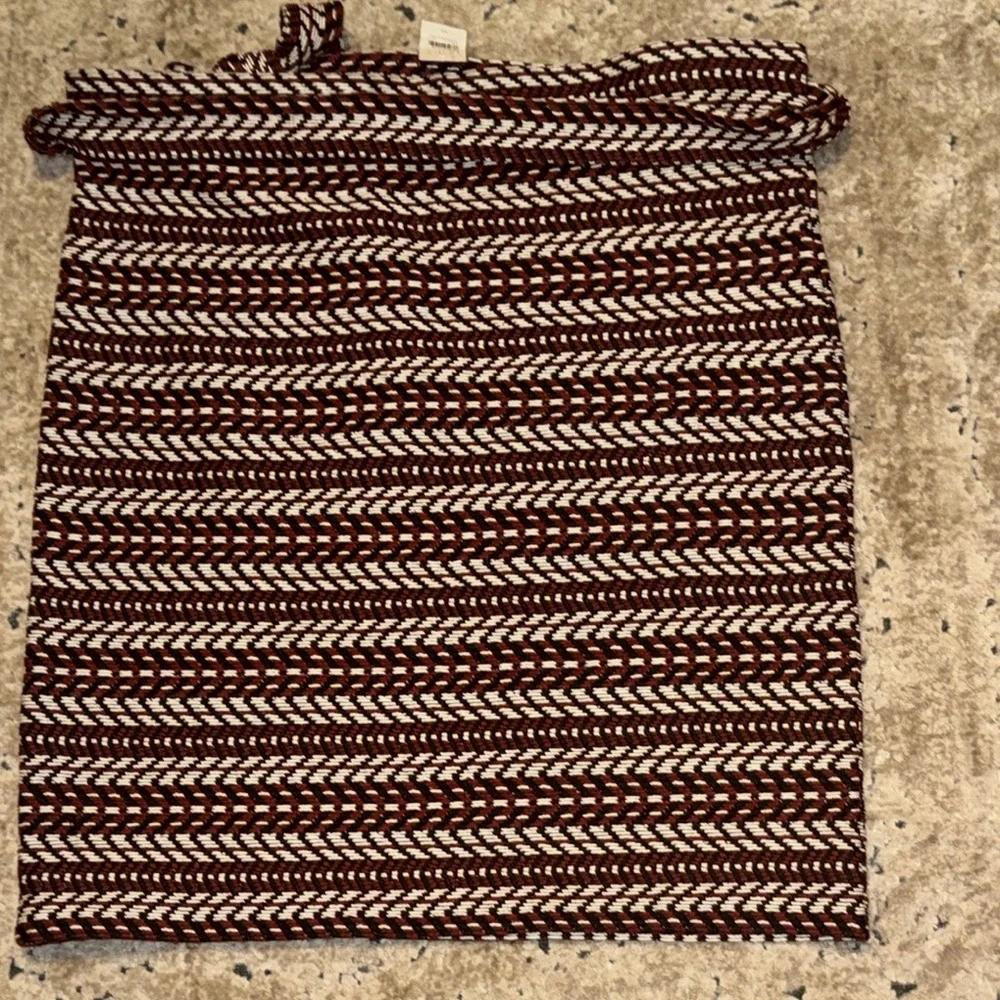 LOFT Textured Brown and Black Mini Skirt -Size XL -NWT - Picture 5 of 5